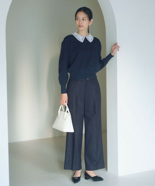 green label relaxing / グリーンレーベル リラクシング ニット・セーター | 【WEB限定】エリレース 2WAY ニット プルオーバー ウォッシャブル | 詳細21