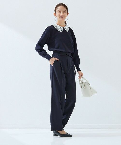 green label relaxing / グリーンレーベル リラクシング ニット・セーター | 【WEB限定】エリレース 2WAY ニット プルオーバー ウォッシャブル | 詳細30