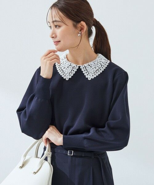 green label relaxing / グリーンレーベル リラクシング ニット・セーター | 【WEB限定】エリレース 2WAY ニット プルオーバー ウォッシャブル | 詳細22