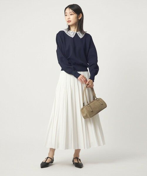 green label relaxing / グリーンレーベル リラクシング ニット・セーター | 【WEB限定】エリレース 2WAY ニット プルオーバー ウォッシャブル | 詳細25