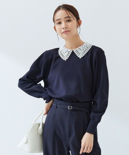 green label relaxing / グリーンレーベル リラクシング ニット・セーター | 【WEB限定】エリレース 2WAY ニット プルオーバー ウォッシャブル | 詳細23