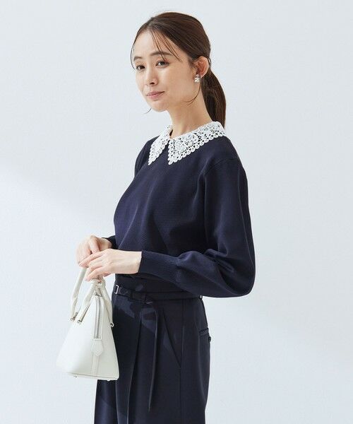 green label relaxing / グリーンレーベル リラクシング ニット・セーター | 【WEB限定】エリレース 2WAY ニット プルオーバー ウォッシャブル | 詳細25