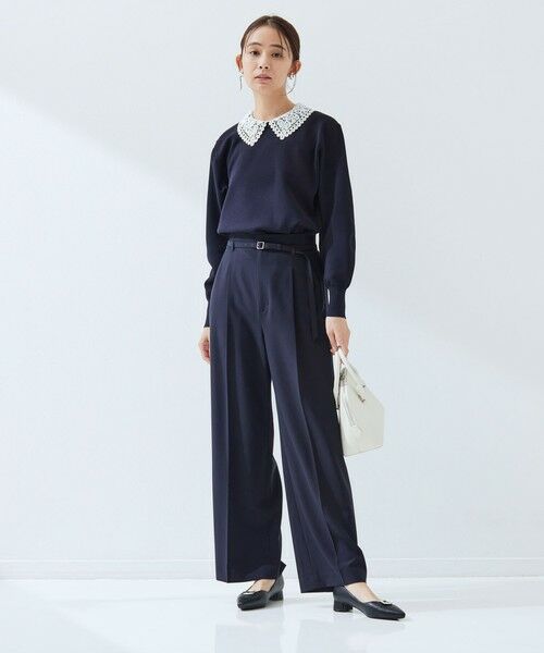 green label relaxing / グリーンレーベル リラクシング ニット・セーター | 【WEB限定】エリレース 2WAY ニット プルオーバー ウォッシャブル | 詳細27