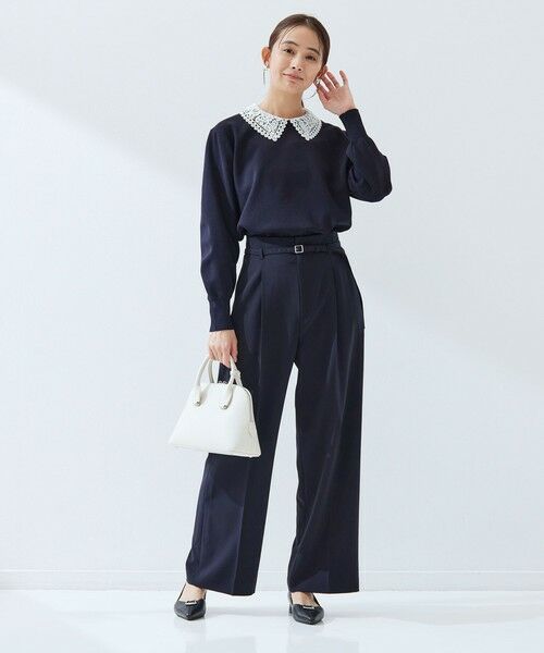 green label relaxing / グリーンレーベル リラクシング ニット・セーター | 【WEB限定】エリレース 2WAY ニット プルオーバー ウォッシャブル | 詳細28