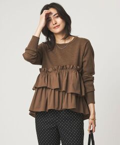 green label relaxing / グリーンレーベル リラクシング ニット・セーター | ティアード ドッキング プルオーバー ニット 2