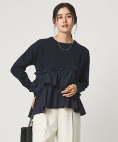 green label relaxing / グリーンレーベル リラクシング ニット・セーター | ティアード ドッキング プルオーバー ニット 2