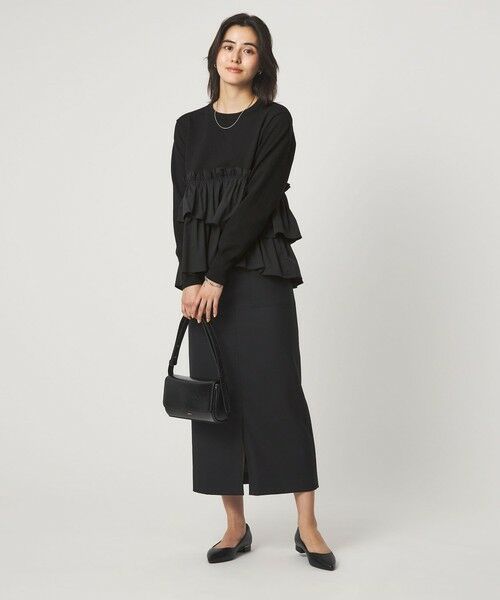 green label relaxing / グリーンレーベル リラクシング ニット・セーター | ティアード ドッキング プルオーバー ニット 2 | 詳細5