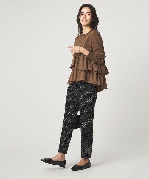 green label relaxing / グリーンレーベル リラクシング ニット・セーター | ティアード ドッキング プルオーバー ニット 2 | 詳細9