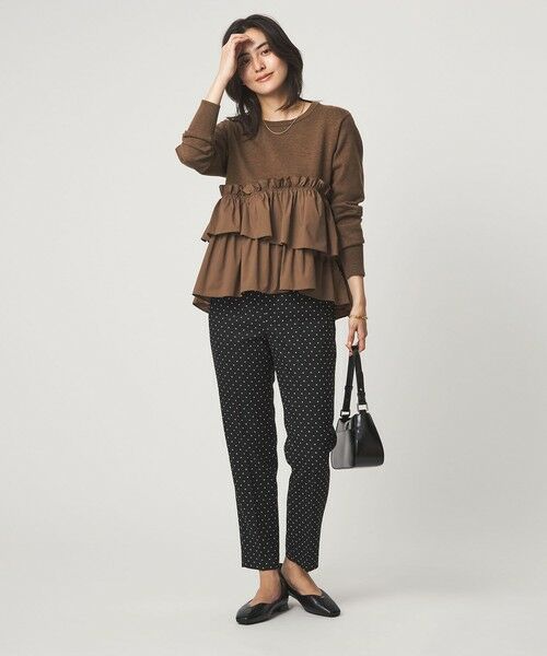 green label relaxing / グリーンレーベル リラクシング ニット・セーター | ティアード ドッキング プルオーバー ニット 2 | 詳細14