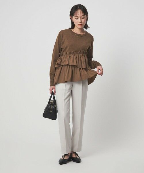 green label relaxing / グリーンレーベル リラクシング ニット・セーター | ティアード ドッキング プルオーバー ニット 2 | 詳細17