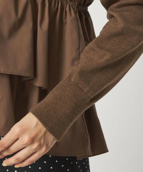 green label relaxing / グリーンレーベル リラクシング ニット・セーター | ティアード ドッキング プルオーバー ニット 2 | 詳細25