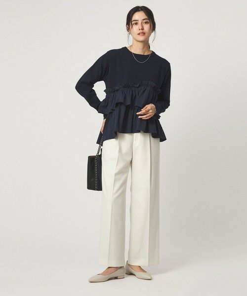 green label relaxing / グリーンレーベル リラクシング ニット・セーター | ティアード ドッキング プルオーバー ニット 2 | 詳細29