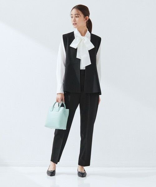 green label relaxing / グリーンレーベル リラクシング スラックス・ドレスパンツ | ［size SHORT/TALLあり］パウドレ テーパード パンツ ウォッシャブル ストレッチ | 詳細3