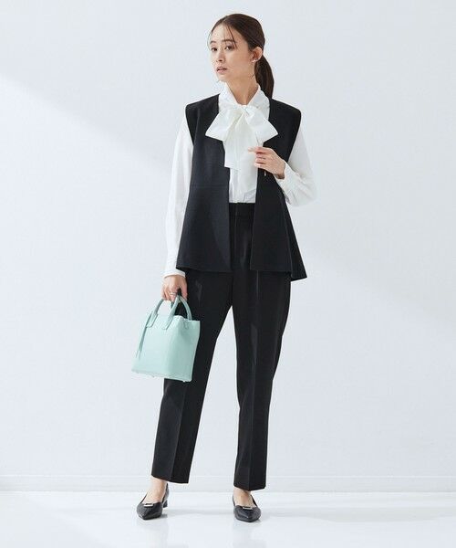 green label relaxing / グリーンレーベル リラクシング スラックス・ドレスパンツ | ［size SHORT/TALLあり］パウドレ テーパード パンツ ウォッシャブル ストレッチ | 詳細8