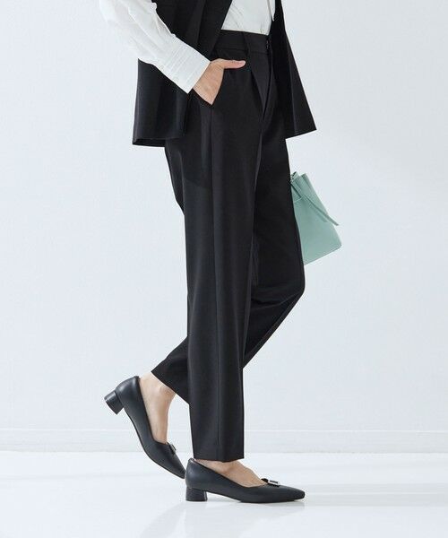 green label relaxing / グリーンレーベル リラクシング スラックス・ドレスパンツ | ［size SHORT/TALLあり］パウドレ テーパード パンツ ウォッシャブル ストレッチ | 詳細2