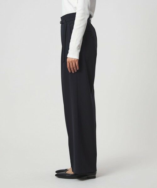 green label relaxing / グリーンレーベル リラクシング スラックス・ドレスパンツ | ［size SHORT/TALLあり］パウドレ ワイド パンツ ウォッシャブル ストレッチ | 詳細21