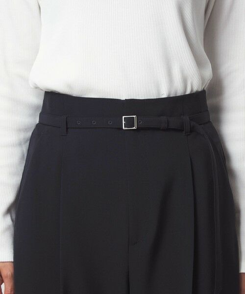 green label relaxing / グリーンレーベル リラクシング スラックス・ドレスパンツ | ［size SHORT/TALLあり］パウドレ ワイド パンツ ウォッシャブル ストレッチ | 詳細23