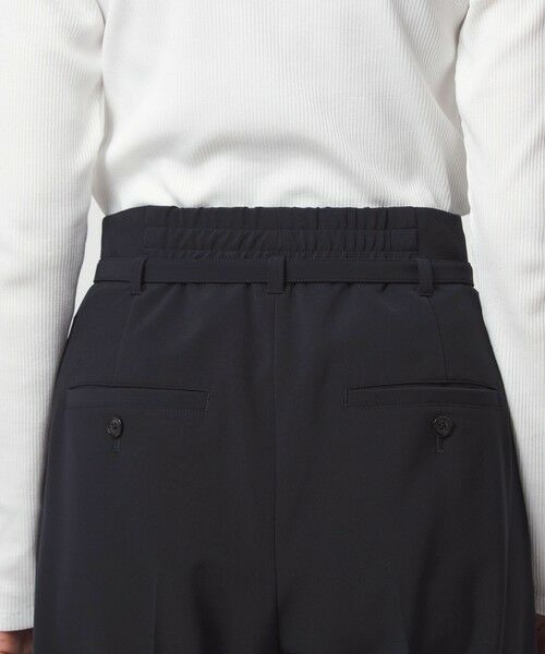 green label relaxing / グリーンレーベル リラクシング スラックス・ドレスパンツ | ［size SHORT/TALLあり］パウドレ ワイド パンツ ウォッシャブル ストレッチ | 詳細24