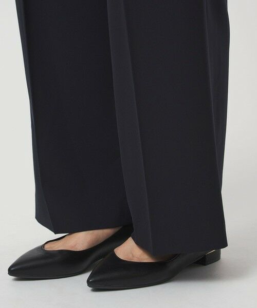 green label relaxing / グリーンレーベル リラクシング スラックス・ドレスパンツ | ［size SHORT/TALLあり］パウドレ ワイド パンツ ウォッシャブル ストレッチ | 詳細28