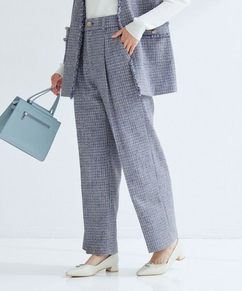 green label relaxing / グリーンレーベル リラクシング その他パンツ | ライト ツイードライク パンツ | 詳細11