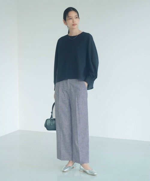 green label relaxing / グリーンレーベル リラクシング その他パンツ | ライト ツイードライク パンツ | 詳細9