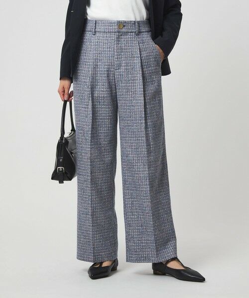 green label relaxing / グリーンレーベル リラクシング その他パンツ | ライト ツイードライク パンツ | 詳細10