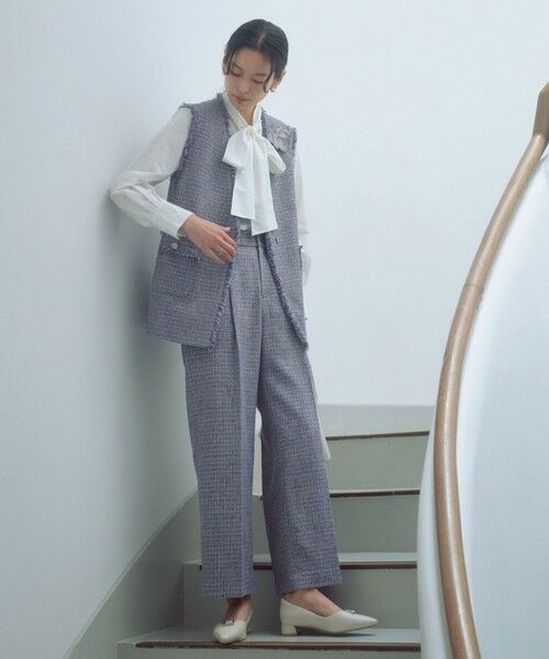 green label relaxing / グリーンレーベル リラクシング その他パンツ | ライト ツイードライク パンツ | 詳細2