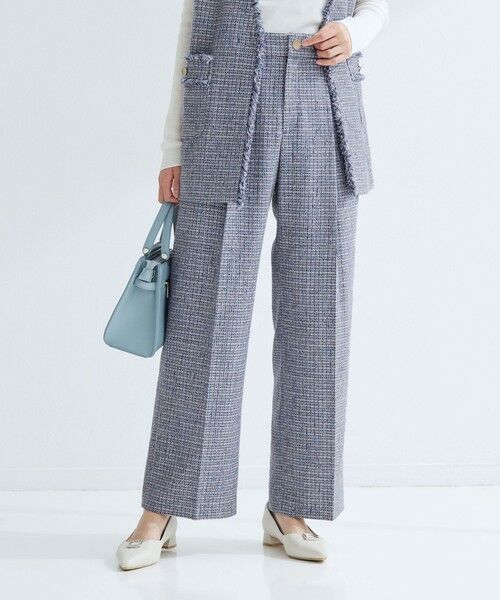 green label relaxing / グリーンレーベル リラクシング その他パンツ | ライト ツイードライク パンツ | 詳細3