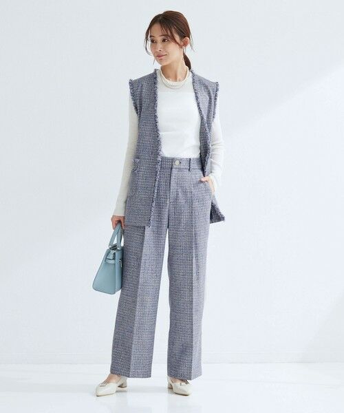 green label relaxing / グリーンレーベル リラクシング その他パンツ | ライト ツイードライク パンツ | 詳細5