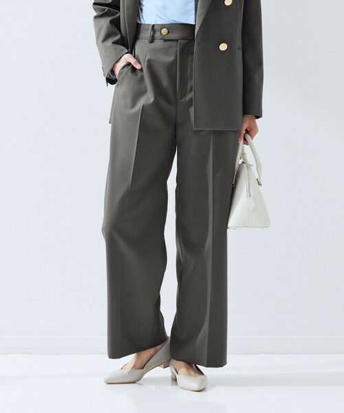 green label relaxing / グリーンレーベル リラクシング スラックス・ドレスパンツ | ［size SHORT/TALLあり］Greed グリード ストレート パンツ ウォッシャブル | 詳細2