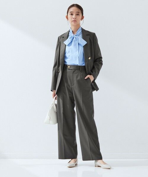 green label relaxing / グリーンレーベル リラクシング スラックス・ドレスパンツ | ［size SHORT/TALLあり］Greed グリード ストレート パンツ ウォッシャブル | 詳細3