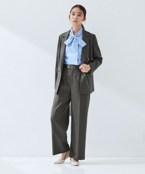 green label relaxing / グリーンレーベル リラクシング スラックス・ドレスパンツ | ［size SHORT/TALLあり］Greed グリード ストレート パンツ ウォッシャブル | 詳細4