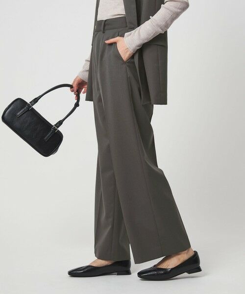 green label relaxing / グリーンレーベル リラクシング スラックス・ドレスパンツ | ［size SHORT/TALLあり］Greed グリード ストレート パンツ ウォッシャブル | 詳細7