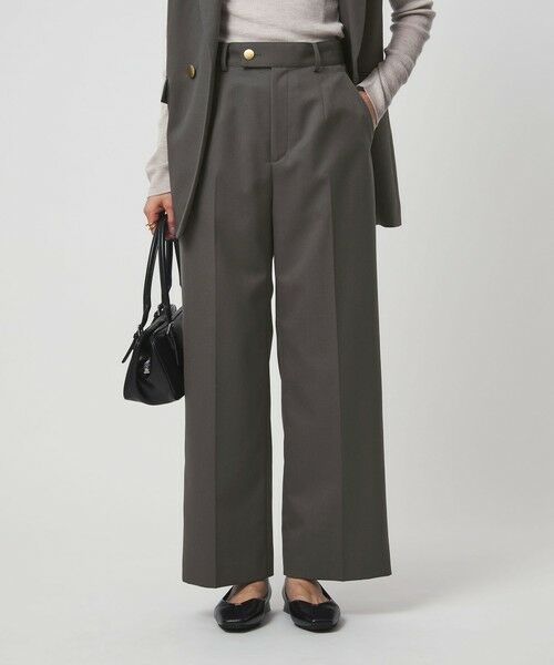 green label relaxing / グリーンレーベル リラクシング スラックス・ドレスパンツ | ［size SHORT/TALLあり］Greed グリード ストレート パンツ ウォッシャブル | 詳細8