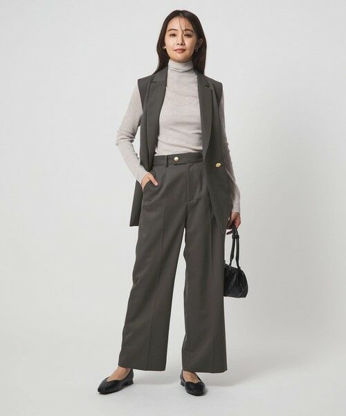 green label relaxing / グリーンレーベル リラクシング スラックス・ドレスパンツ | ［size SHORT/TALLあり］Greed グリード ストレート パンツ ウォッシャブル | 詳細9