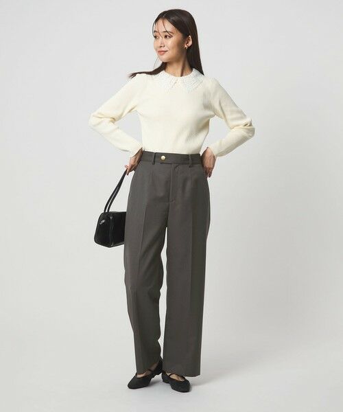 green label relaxing / グリーンレーベル リラクシング スラックス・ドレスパンツ | ［size SHORT/TALLあり］Greed グリード ストレート パンツ ウォッシャブル | 詳細11