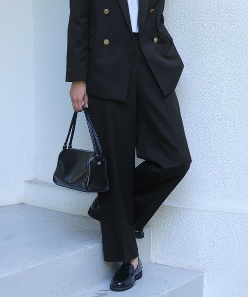 green label relaxing / グリーンレーベル リラクシング スラックス・ドレスパンツ | ［size SHORT/TALLあり］Greed グリード ストレート パンツ ウォッシャブル | 詳細12