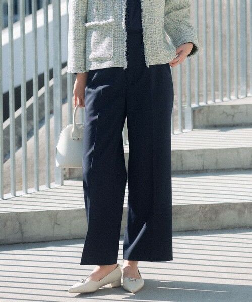 green label relaxing / グリーンレーベル リラクシング スラックス・ドレスパンツ | ［size SHORT/TALLあり］Greed グリード ストレート パンツ ウォッシャブル | 詳細21