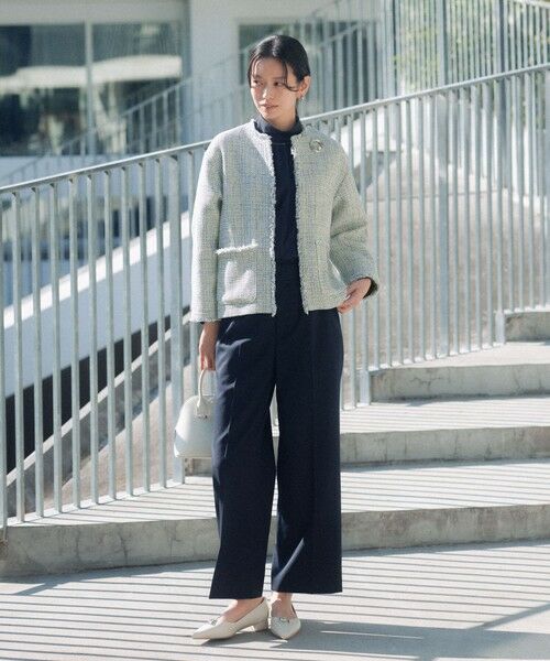 green label relaxing / グリーンレーベル リラクシング スラックス・ドレスパンツ | ［size SHORT/TALLあり］Greed グリード ストレート パンツ ウォッシャブル | 詳細22