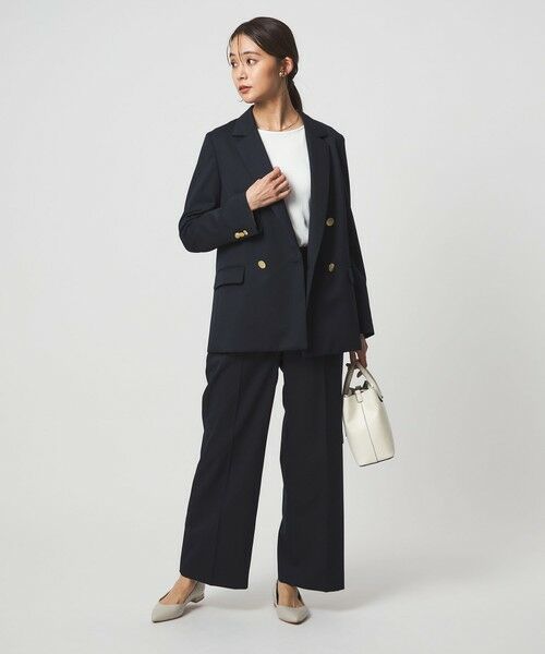 green label relaxing / グリーンレーベル リラクシング スラックス・ドレスパンツ | ［size SHORT/TALLあり］Greed グリード ストレート パンツ ウォッシャブル | 詳細27