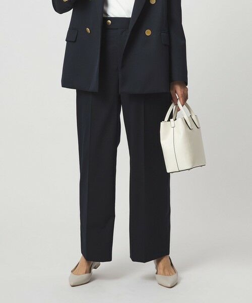 green label relaxing / グリーンレーベル リラクシング スラックス・ドレスパンツ | ［size SHORT/TALLあり］Greed グリード ストレート パンツ ウォッシャブル | 詳細24