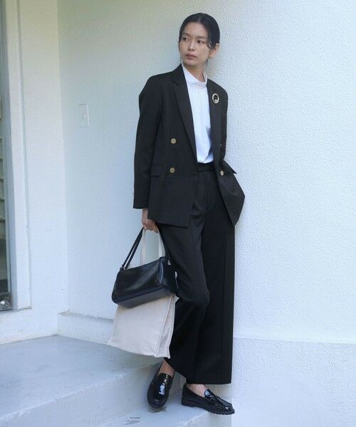 green label relaxing / グリーンレーベル リラクシング スラックス・ドレスパンツ | ［size SHORT/TALLあり］Greed グリード ストレート パンツ ウォッシャブル | 詳細13