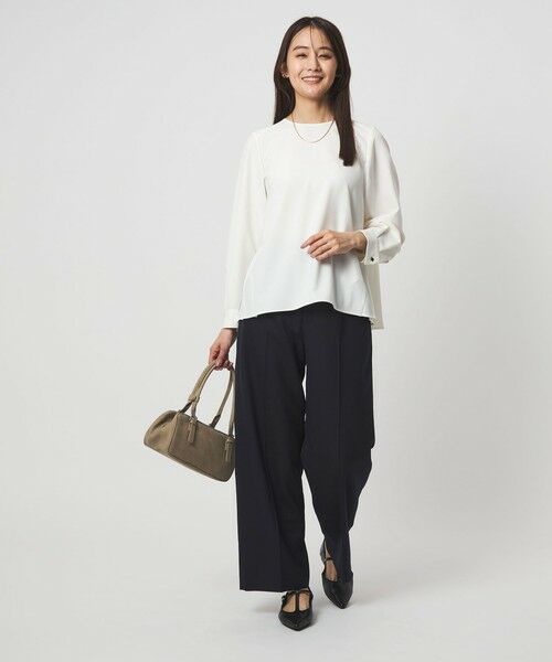 green label relaxing / グリーンレーベル リラクシング スラックス・ドレスパンツ | ［size SHORT/TALLあり］Greed グリード ストレート パンツ ウォッシャブル | 詳細28