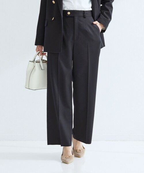 green label relaxing / グリーンレーベル リラクシング スラックス・ドレスパンツ | ［size SHORT/TALLあり］Greed グリード ストレート パンツ ウォッシャブル | 詳細16