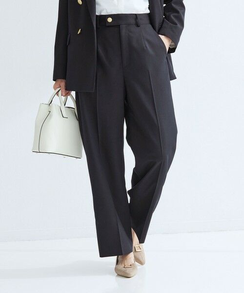 green label relaxing / グリーンレーベル リラクシング スラックス・ドレスパンツ | ［size SHORT/TALLあり］Greed グリード ストレート パンツ ウォッシャブル | 詳細18