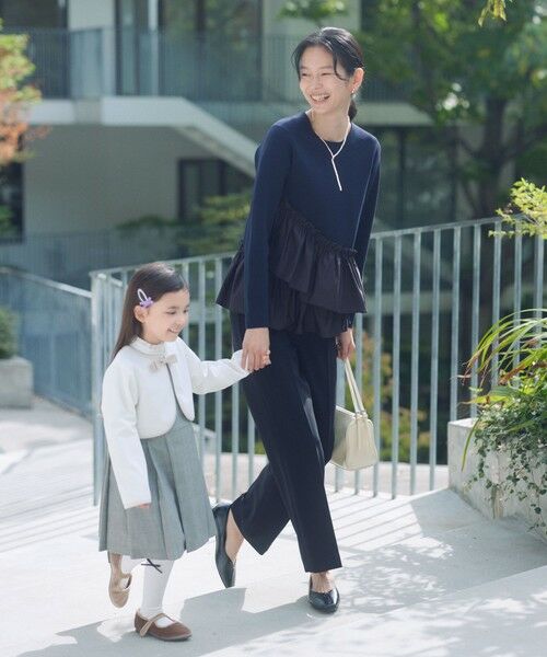 green label relaxing / グリーンレーベル リラクシング スラックス・ドレスパンツ | ［size SHORT/TALLあり］Daily chic セミフレア パンツ | 詳細1