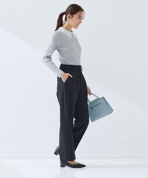 green label relaxing / グリーンレーベル リラクシング スラックス・ドレスパンツ | ［size SHORT/TALLあり］Daily Chic セミフレア パンツ | 詳細9