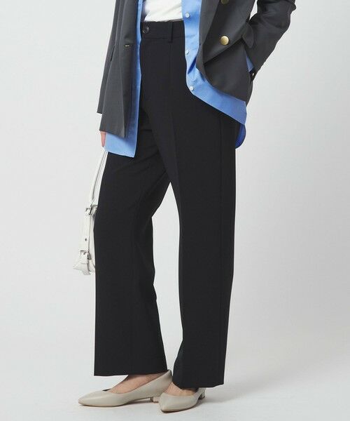 green label relaxing / グリーンレーベル リラクシング スラックス・ドレスパンツ | ［size SHORT/TALLあり］Daily Chic セミフレア パンツ | 詳細10