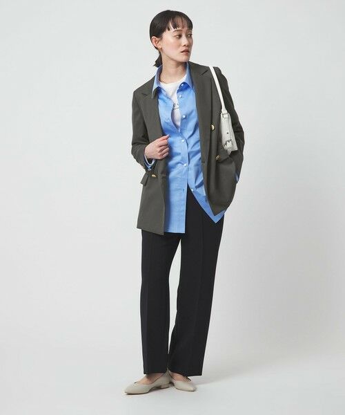 green label relaxing / グリーンレーベル リラクシング スラックス・ドレスパンツ | ［size SHORT/TALLあり］Daily Chic セミフレア パンツ | 詳細13