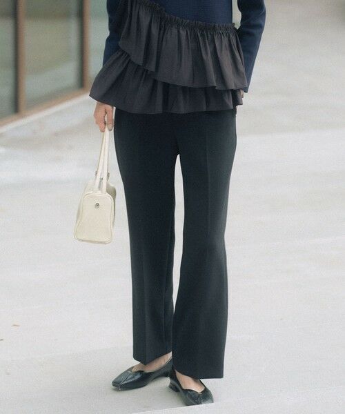 green label relaxing / グリーンレーベル リラクシング スラックス・ドレスパンツ | ［size SHORT/TALLあり］Daily chic セミフレア パンツ | 詳細2